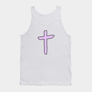 Pink Cross Tank Top